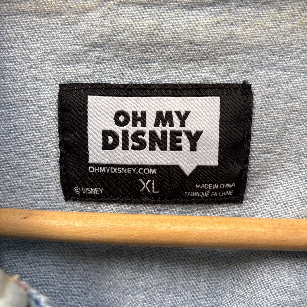 Disney Light Blue Jean Jacket with Dog Characters - Picture 5 of 8